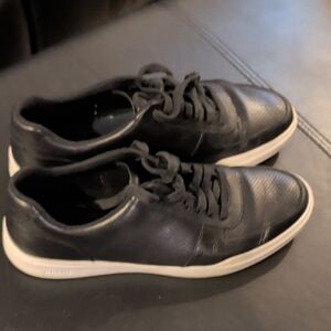 Cole Haan  Grand Black Leather Men's Sneakers